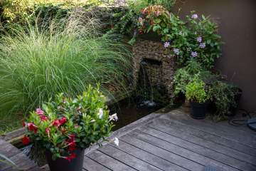 La Charrue à Sand, Hôtel Restaurant Alsace, Bas-Rhin, jardin