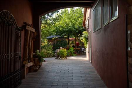 La Charrue à Sand, Hôtel Restaurant Alsace, Bas-Rhin, Jardin